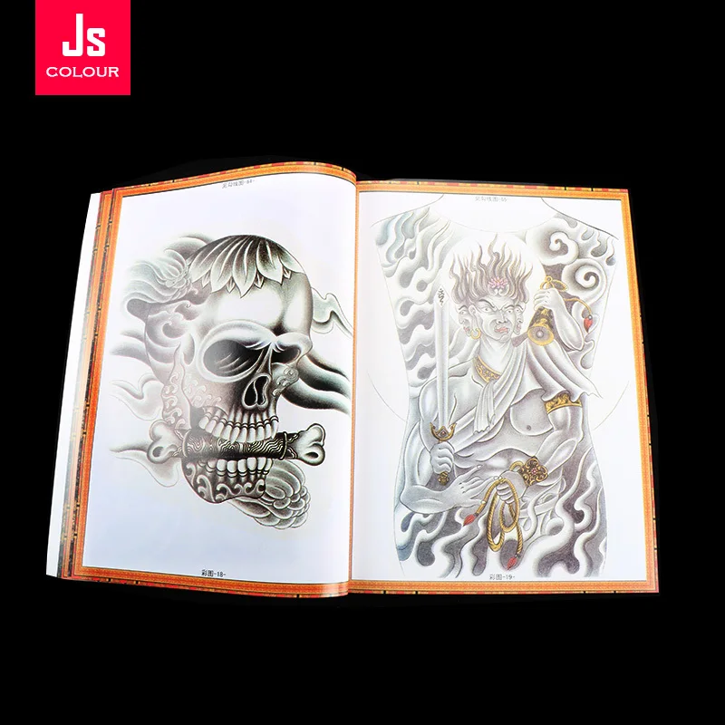 Тату-книжка с рисунком традиционный каркас парча карп дракон боди-арт рисование