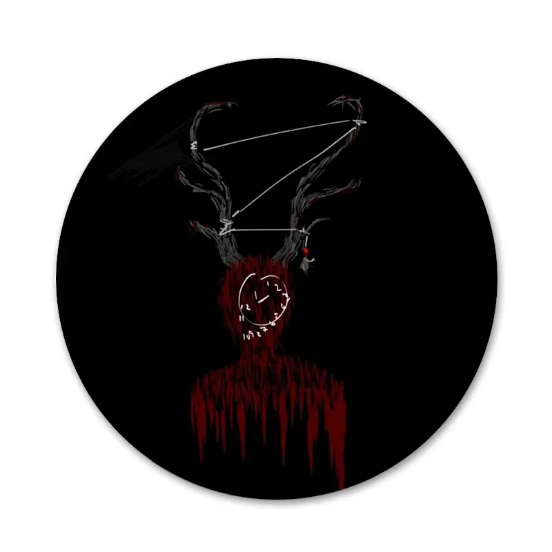 

58mm Hannibal eat the rude Icons Pins Badge Decoration Brooches Metal Badges For Backpack Decoration