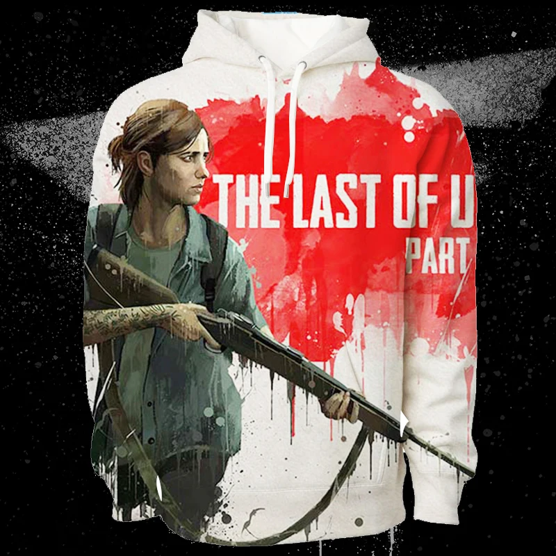 

Теплая Повседневная толстовка для мальчиков The Last of Us с 3D принтом, куртка с капюшоном с длинным рукавом для подростков, Свитшот унисекс, мужс...