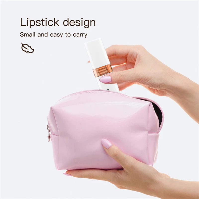 

Mini Facial Hair Removal Usb Rechargeable Women Epilator Lipstick Shape Remove Lip Hair Bikini with Light Shaver Razors Tools 50