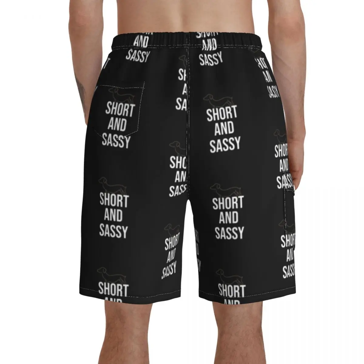

Dachshund Board Shorts Polyester Swimming Trunks Beach Pattern Men Swim Trunks