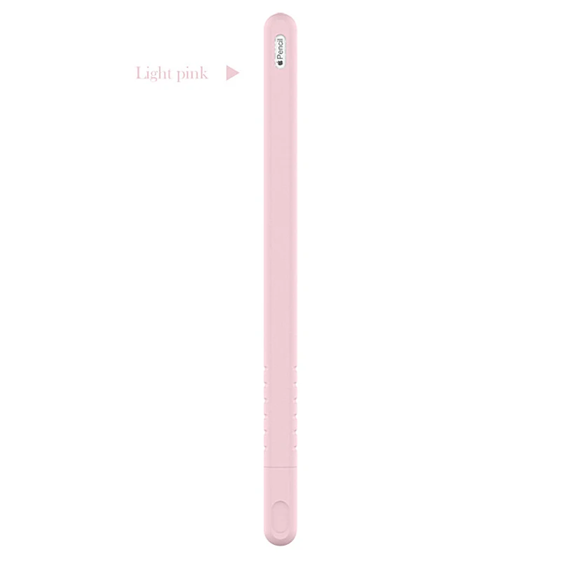 Портативный мягкий силиконовый стилус для Apple Pencil 2 Чехол для iPad Pro Tablet Touch Pen защитный чехол разноцветная сумка - Colors: Pink