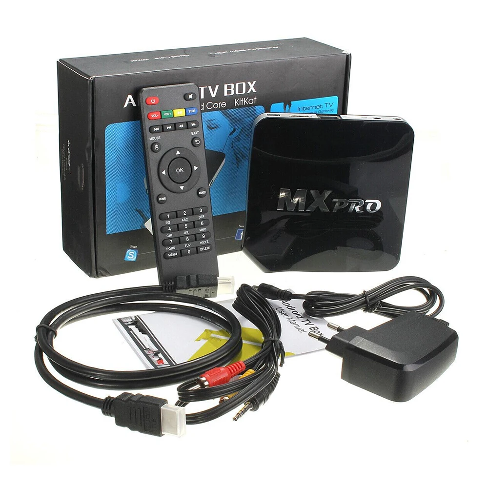 MXPRO Vmade Android 6,0 Amlogic S905X четырехъядерный Smart tv Box 1G 8GB HD 4K H.265/HEVC 3D wifi 5G беспроводной маршрутизатор медиаплеер приемник - Цвет: MXPRO