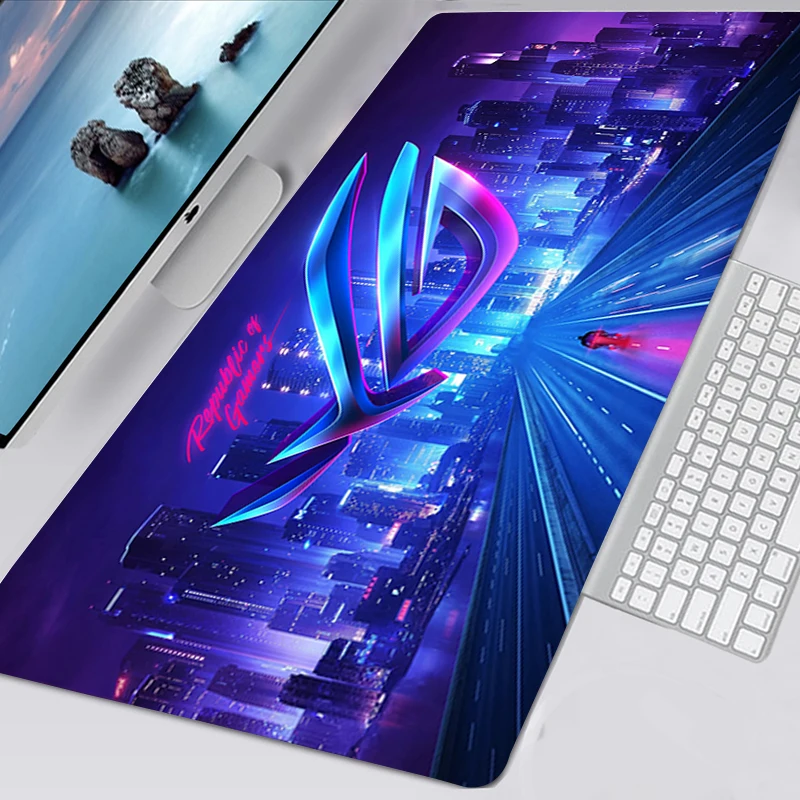 Asus большой коврик для мыши замок края Коврик Для Мыши Компьютерный 90x40 см аниме с
