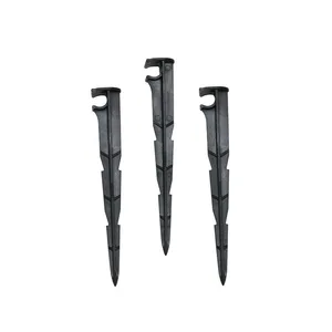 Держатель для шланга 38 дюйма, держатель для стержней шланга 811 дюйма, пластиковый адаптер для шланга для системы полива сада, 6 шт.