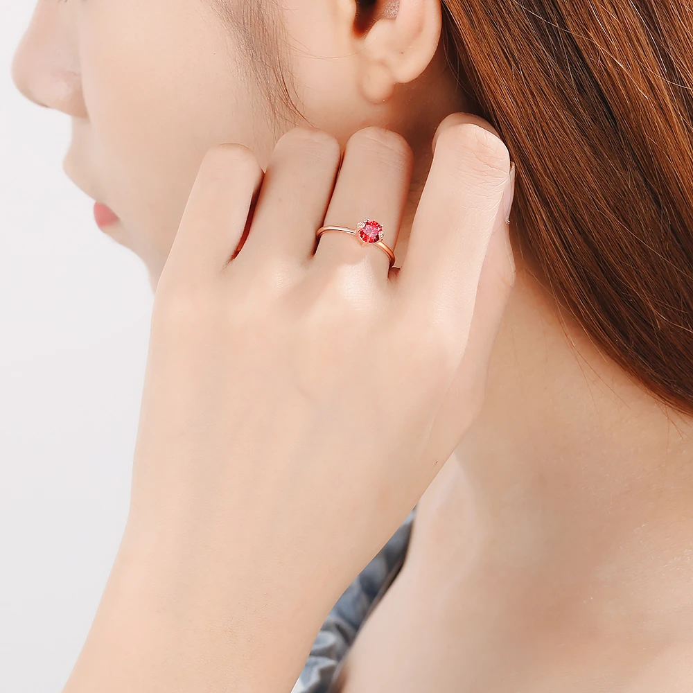 

925 Sterling Silver New Woman Fashion Jewelry High Quality Crystal Zircon Cat Heart Open Ring Size Adjustable Ring