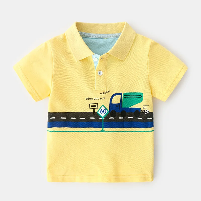 Рубашка-поло для мальчиков дышащая с коротким рукавом летняя Школьная одежда |