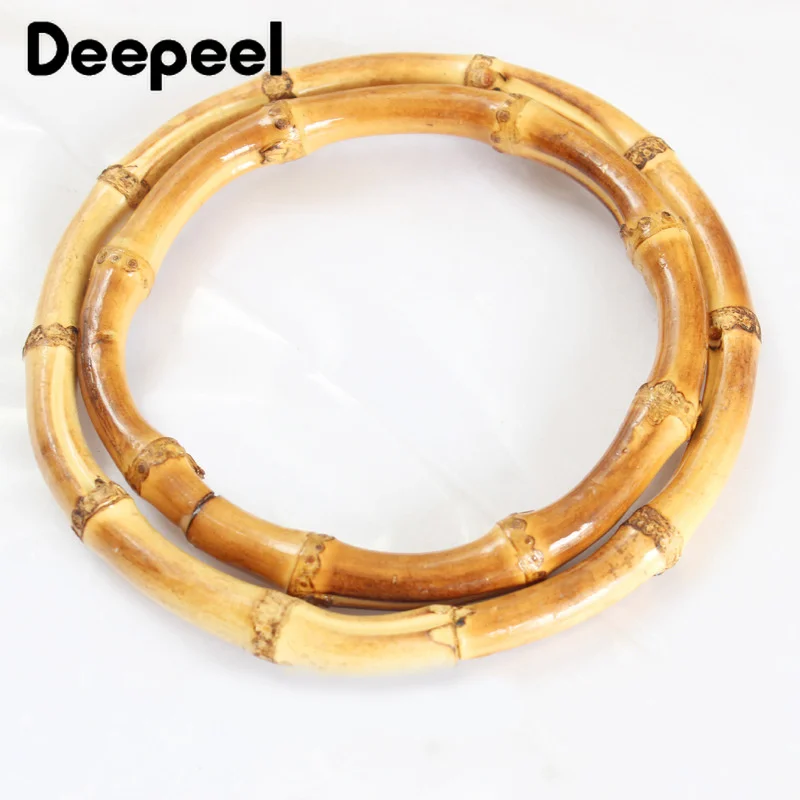 1 шт. Deepeel ID 10/12 см сумка модная ручка деревянная круглая бамбуковая