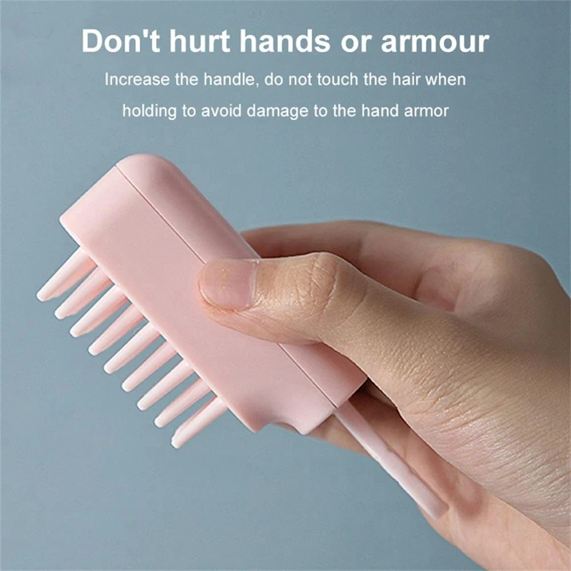

2Pcs Silicone Shampoo Comb Massage Brush Shampoo Brush Scalp Massage Brush Head Massager Pink & White