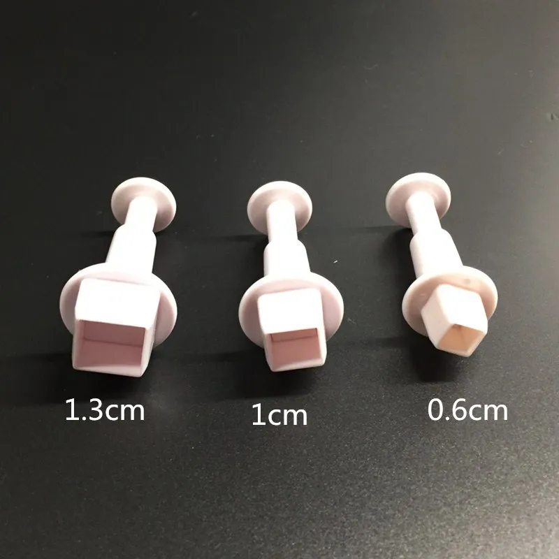 3 шт./компл. резак для печенья помадки торта штамповки плунжеры формочки тисненая