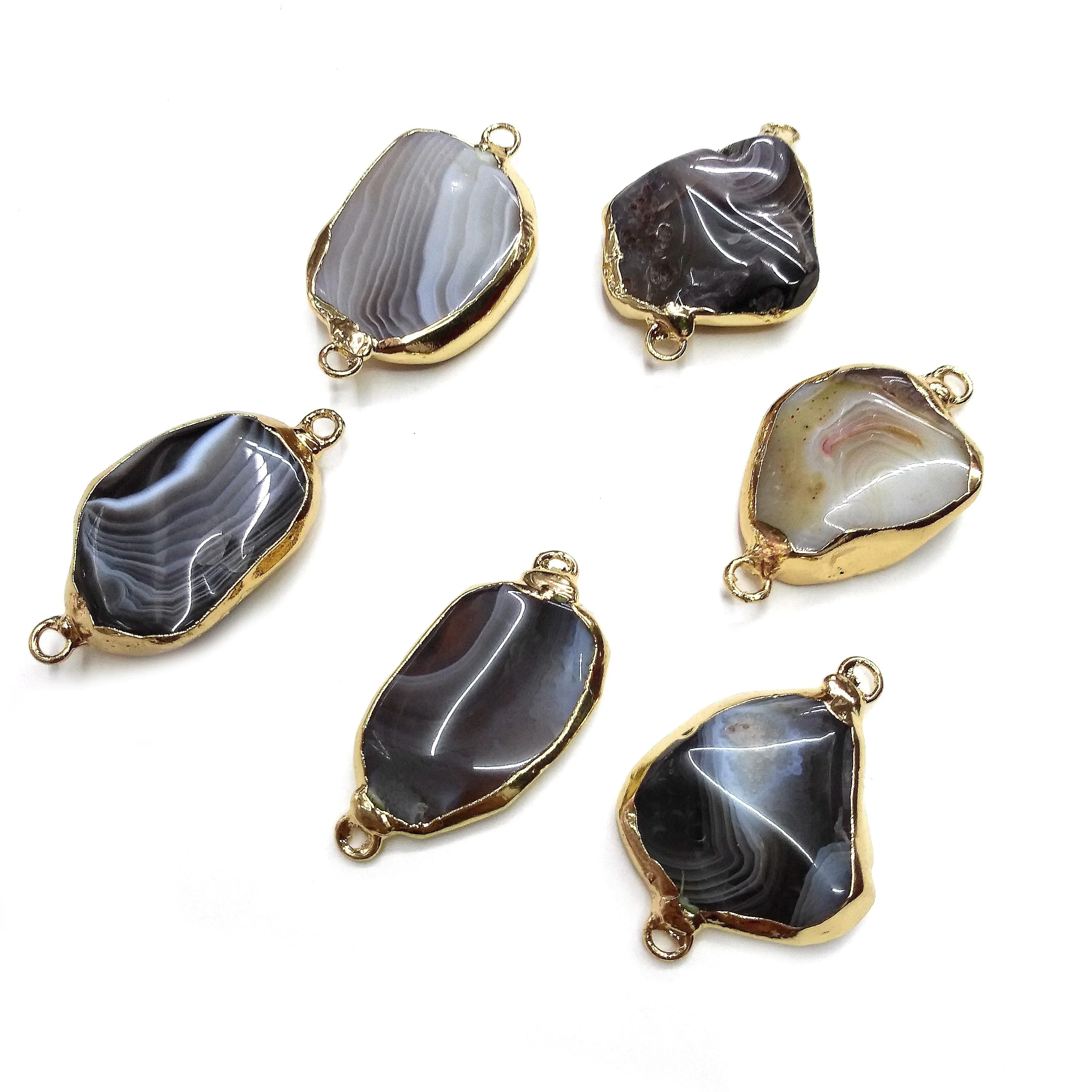 Подвески из натуральных агатов соединитель подвески для самостоятельного