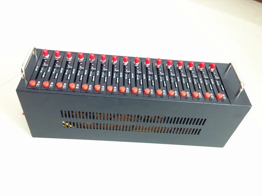 Двухдиапазонный GSM модемный пул с 16 портами и USB для массовой рассылки SMS Wavecom Q2303