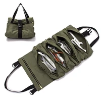 hot sale roll tool roll multi purpose tool roll up bag wrench roll pouch hanging tool zipper carrier tote