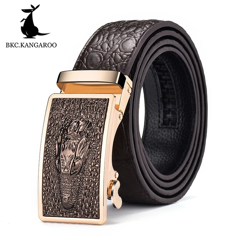 BKC. Кенгуру мужской ремень из натуральной кожи бренд автоматическая пряжка