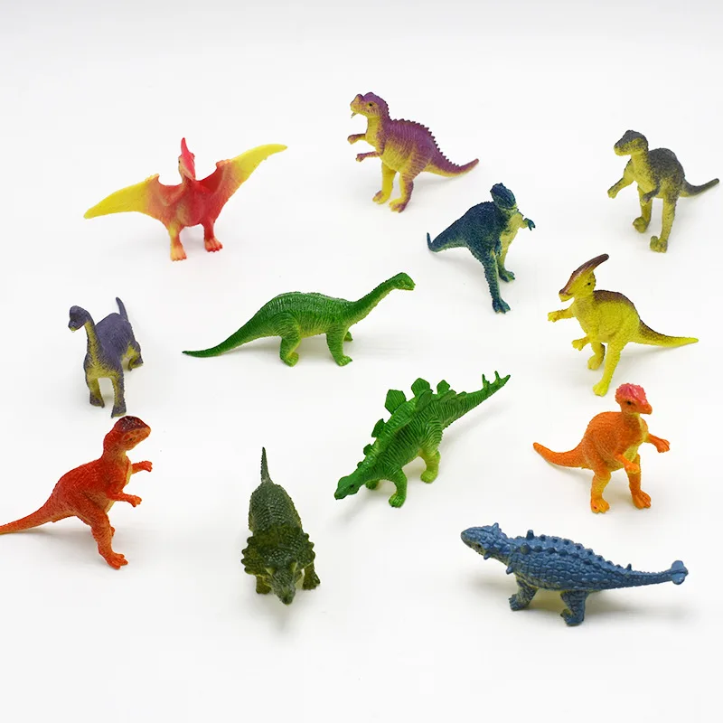 12 pcs Plastic Model Twisty Worm dinosaurs halobios Party Favors Tricks PVC Multi-colored Toys for Kids Children | Игрушки и хобби