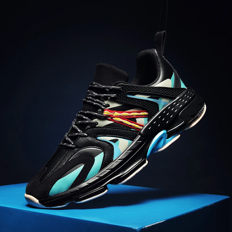 Новое поступление 2020 популярные Стильные мужские кроссовки для бега на шнуровке