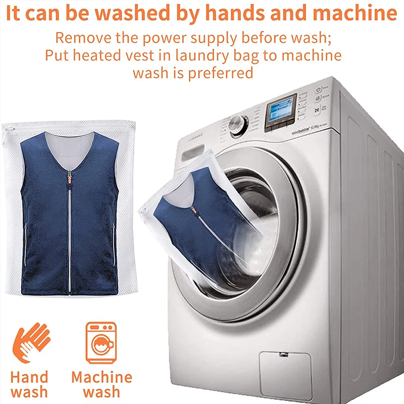 

Winter Polar Fleece Heated Vest USB Charger Heated Jacket for Women Men 3-Level-Temps 5 Heating Pads