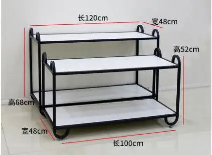 

Iron fashion European style clothing rack shopping mall women's clothing store hanger display rack shelf floor-type upper wall i