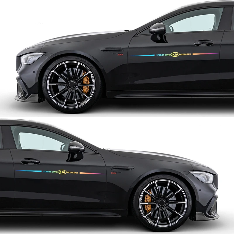 

Car reflective sticker For KIA K2 K3 K5 RIO 2 3 4 5 Xline x line Auto Door front glass Vinyl Film sticker Reflective Decoration