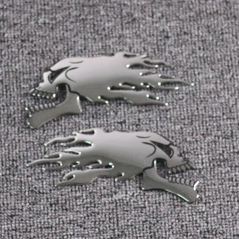 3D Призрак череп эмблема мотоцикла автомобиля стикер шлем наклейки для Harley Triumph