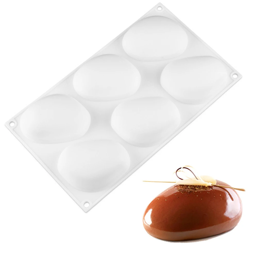 

1pcs Cake Mold 6 Cavity Cobblestone Silicone Mold Stone Mousse Cake Mold Cake Decoration Mould Cake Tools Cake Accessories