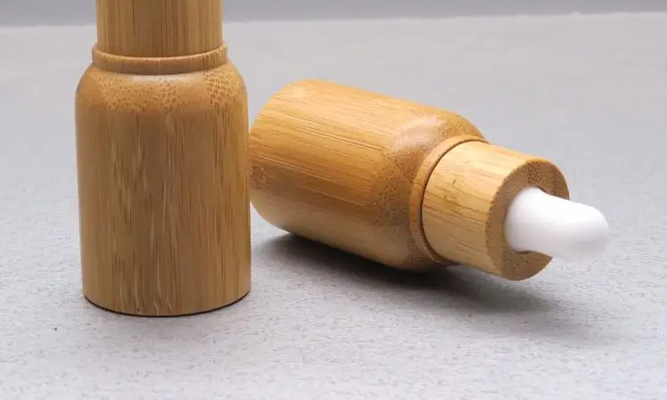50ps/lot wholesale 10 ml empty Natural Bamboo Wood Glass Dropper Bottle Refillable Free Tool 1 funnel+1 soft tube SN041 | Красота и