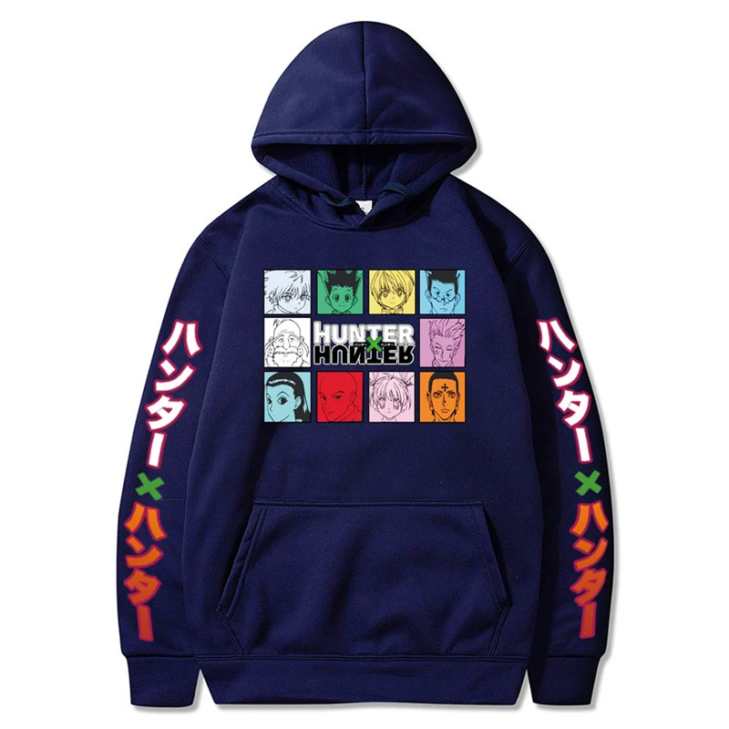 

HUNTER X HUNTER Anime Cosplay Street Style Casual Plus Fleece Sportswear Adult Hooded Sweater Christmas Halloween