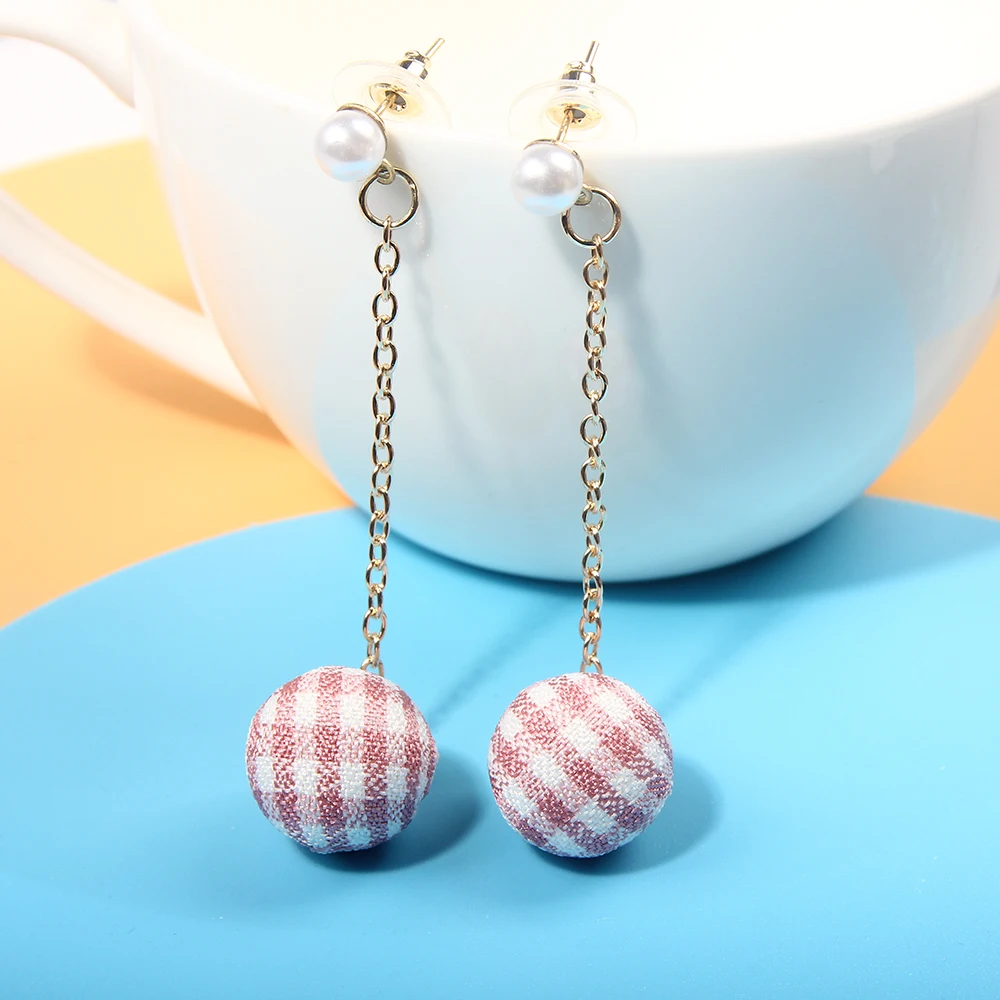 SUKI простые геометрические милые эмалевые синие серьги-клипсы с имитацией банта