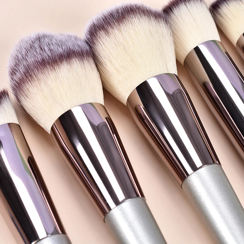 

professional makeup brush Set Champagne for powder foundation liquid Eye shadow lashes eyebrows Powder make up accessories tools