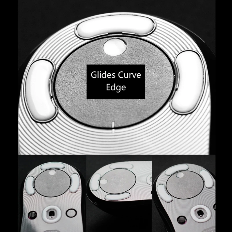 

1 set/pack Enhanced Version Tiger Gaming Mouse Skates Feet For Razer Deathadder V2 Pro Mouse White Glides Curve Edge
