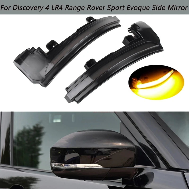 

Car LED Side Rearview Mirror Indicator Turn Signal Lamp for Land Rover Evoque Discovery Sport LR4 Range MK IV 2013-2018