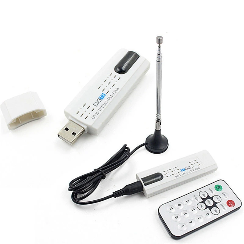 USB 2 0 цифровой DVB-T/T2 SDR + DAB FM HD ТВ тюнер приемник палка | Электроника