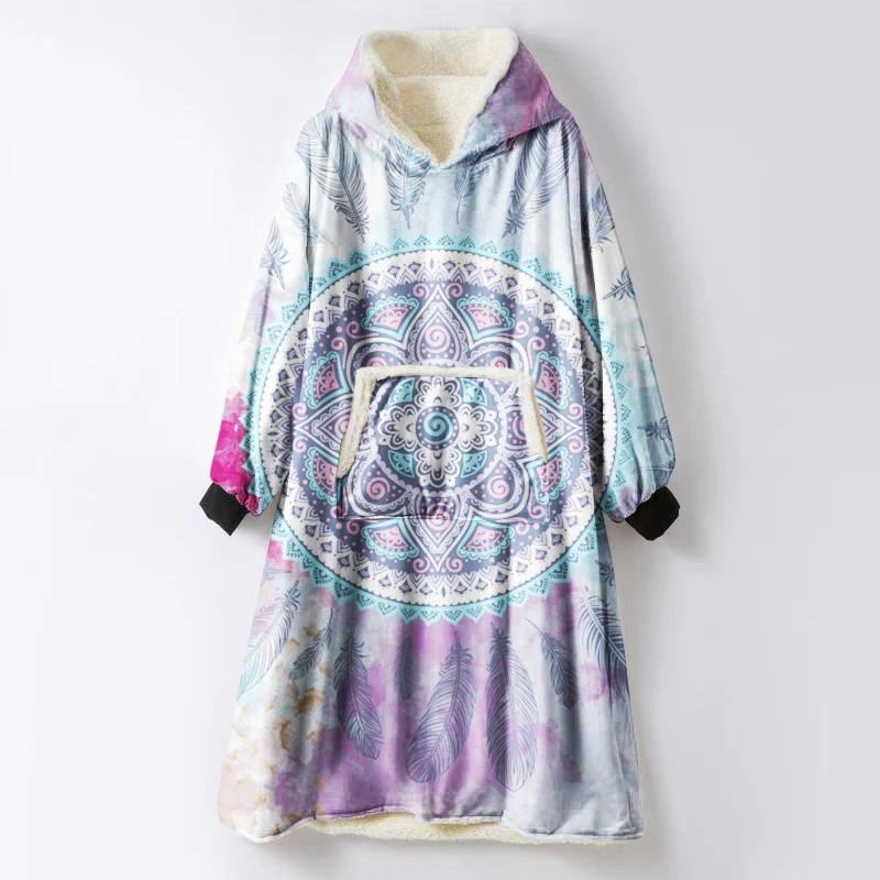 Ловец снов из микрофибры плюшевый флисовый шерпа толстый свитер пуловер с