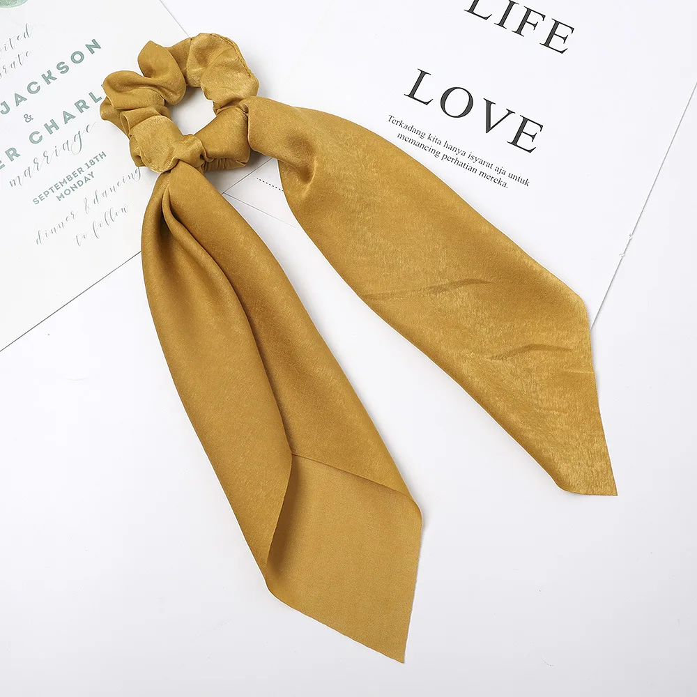 Новинка 2020 года! Новый женский шарф для волос розового цвета с длинными лентами |