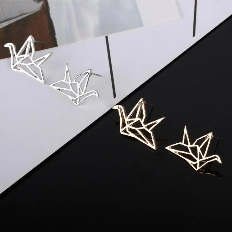 Быстро продаваемые и серьги с уникальной индивидуальностью бумажные кран