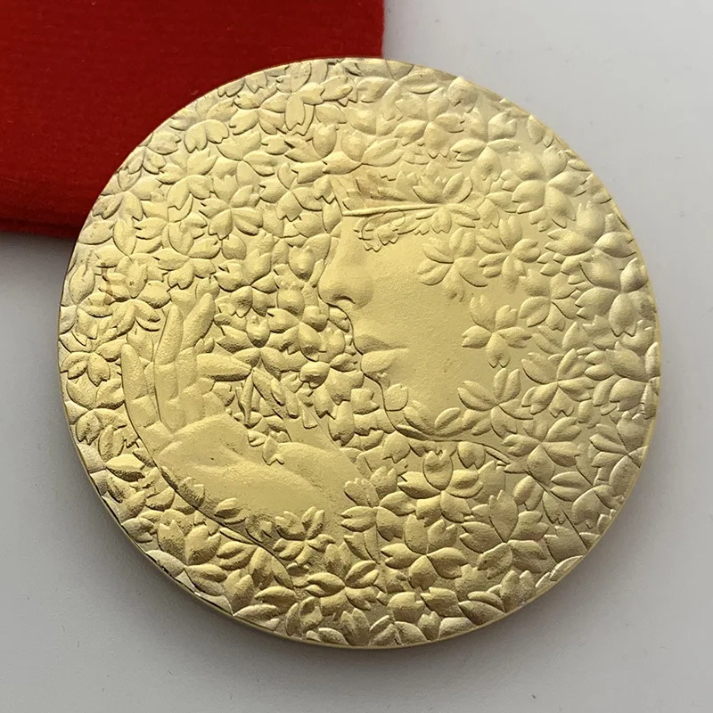 

Сувенирная монета богини цветущей вишни, позолоченная Коллекционная Подарочная японская национальная Цветочная памятная монета