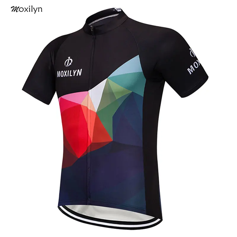 

Moxilyn Cycling Jersey Top Short Sleeve Racing Cycling Clothing Summer Quicky Dry Breathble Ropa Ciclismo MTB Bike Clothing man