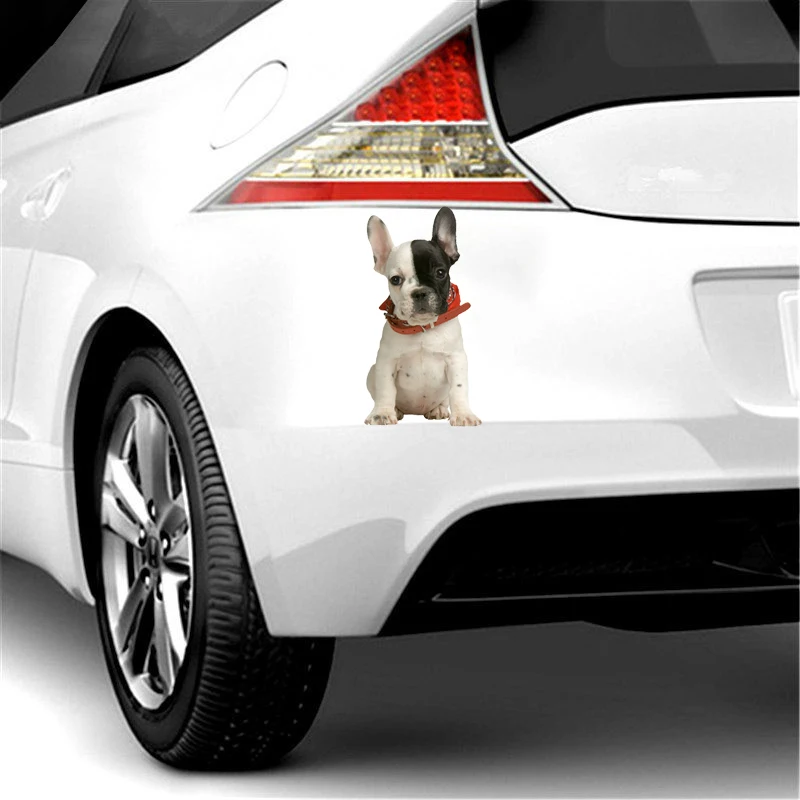 

I Love French Bulldog Colorful Car Sticker Bumper Motorcycle Helmet Decal High Quality Vinyl Cover Scratches Waterproof PVC