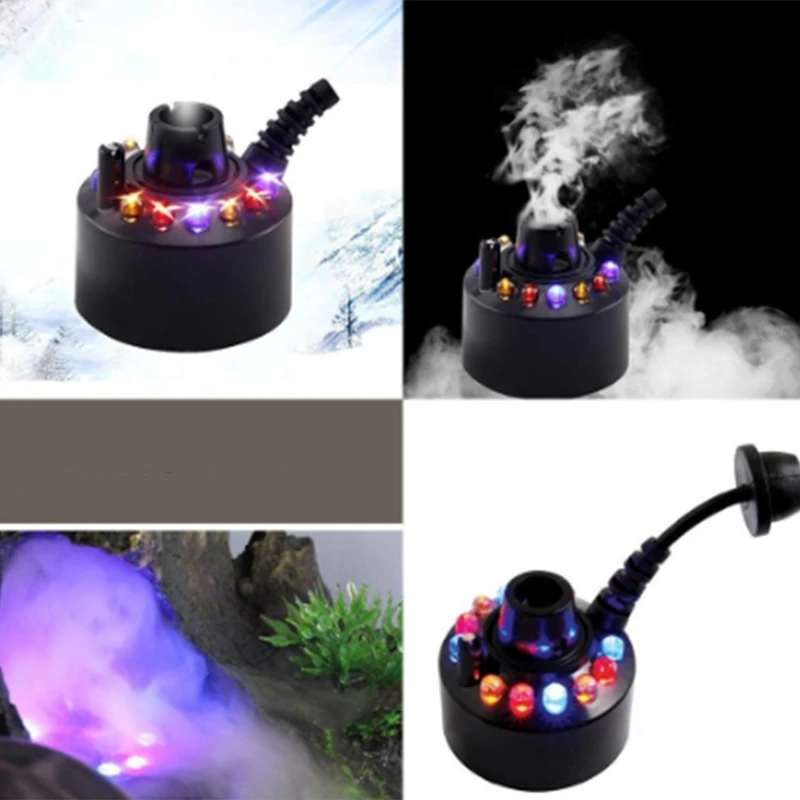 12 Led Industrial Incubator Humidifier Pond Atomizer Air Udifiermih DC 24V Mist Maker Fogger Water Fountain |
