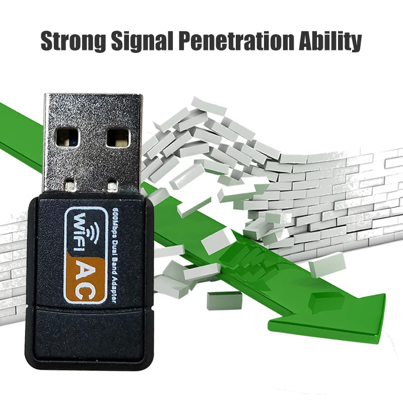 Беспроводной внешний ethernet 802.11ac ноутбук usb 2 4g настольный wifi адаптер антенна донгл
