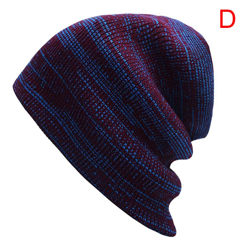 

New Hip Hop Knitted Hat Unisex Winter Warm Casual Acrylic Slouchy Hat Crochet Ski Beanie Hat Soft Baggy Beanies Knitted Cap