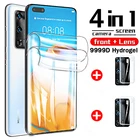 Защита экрана для Huawei P40 Pro Plus полное покрытие мягкая Гидрогелевая пленка стекло для объектива камеры для Huawei P Smart 2021 Y8p Y7p Y6p Y5p