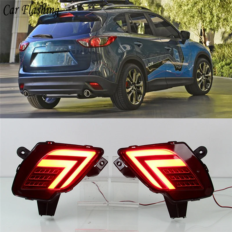 CSGJMY 2 шт. Светодиодный отражатель для Mazda CX 5 CX5 2013 2014 2015 2016 хвостовой части