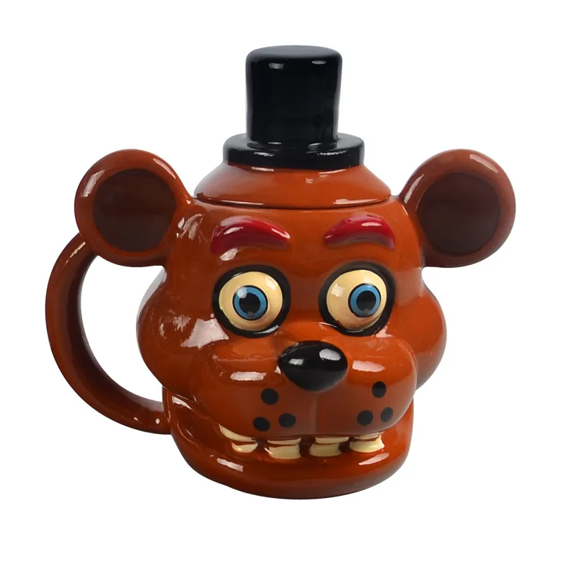 

Teddy bear's midnight palace Freddy doll cup funny accessory cup Freddie 3D ceramic mug