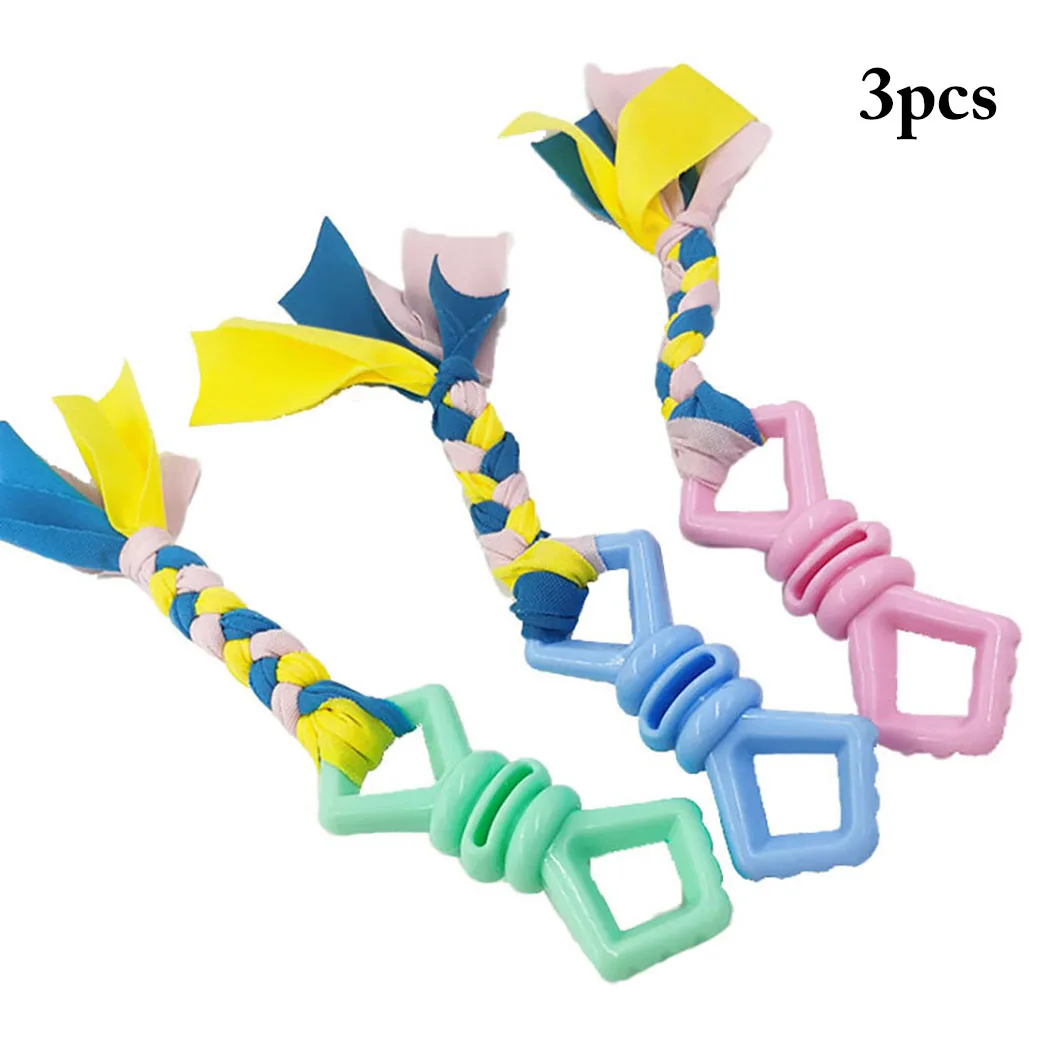 3 PCS Pet Chew Toys Interactive Dog Durable Bite Toys Pet Ropes Toys Funny Creative Puppy Training Tools Supplies Accessories
