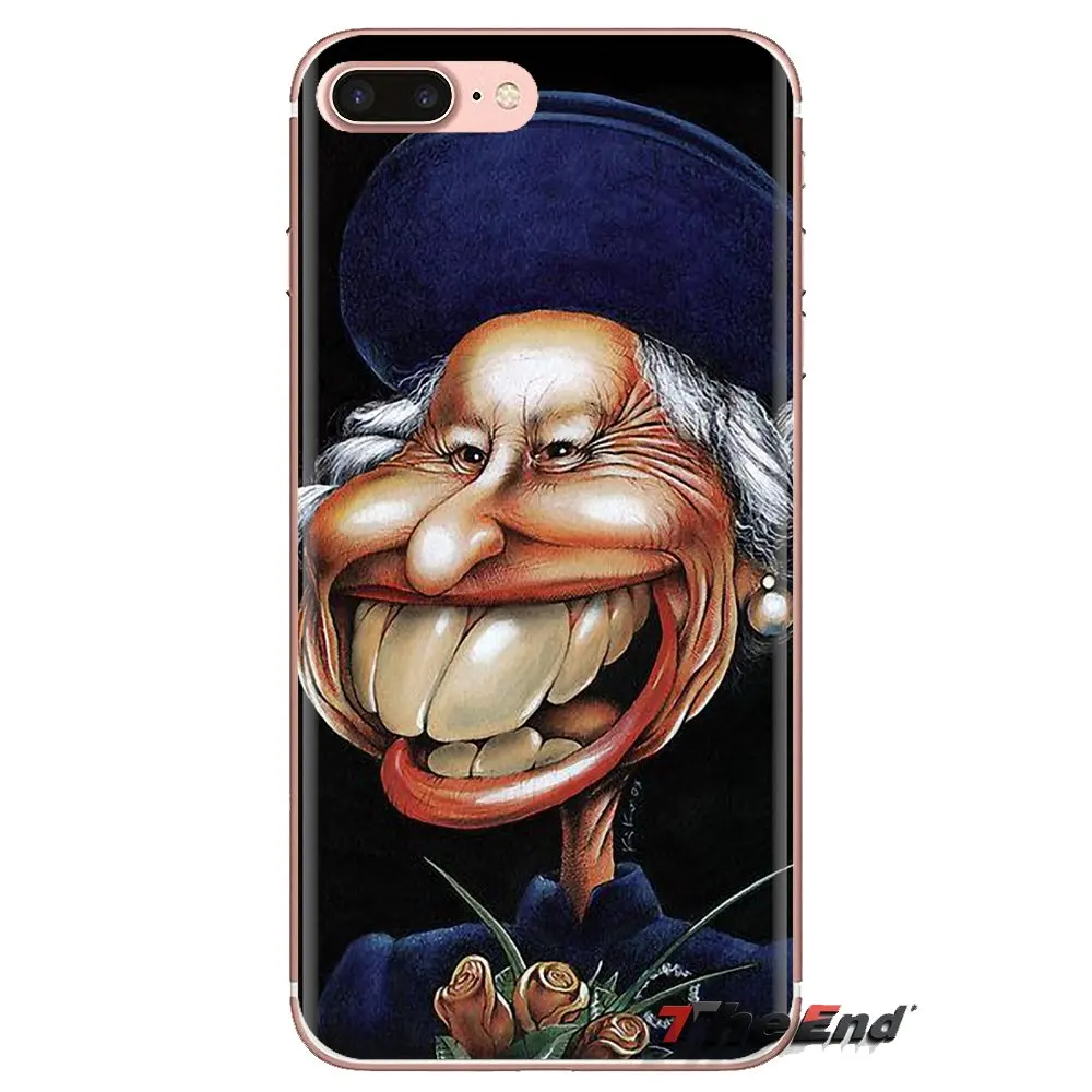 For HTC One U11 U12 X9 M7 M8 A9 M9 M10 E9 Plus Desire 630 530 626 628 816 820 830 The Queen Elizabeth II Princess TPU Skin Cover |