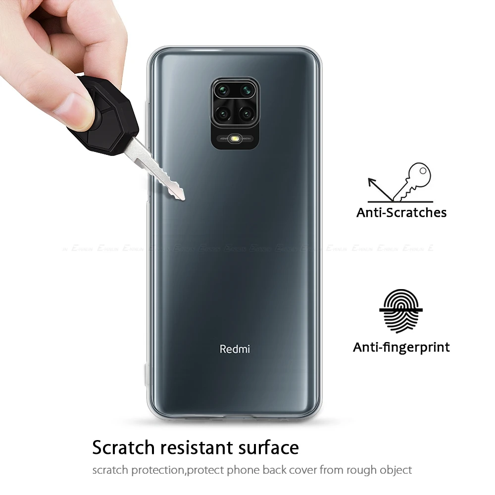 Силиконовый тонкий прозрачный мягкий чехол для Xiaomi Redmi Note 10T 10 10S 5 6 7S 8 8T 9 Power 9T Prime 9S