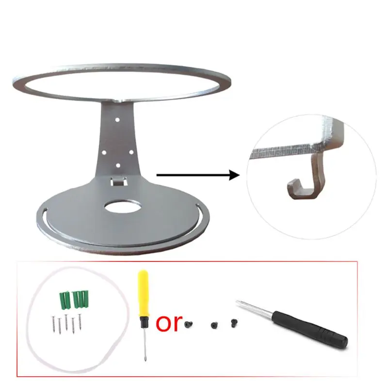 

Upgraded Version Anti Scratch Silver Aluminum Alloy Stand Holder Wall Mount Bracket Support for HomePod Smart Speaker Kit H9EB