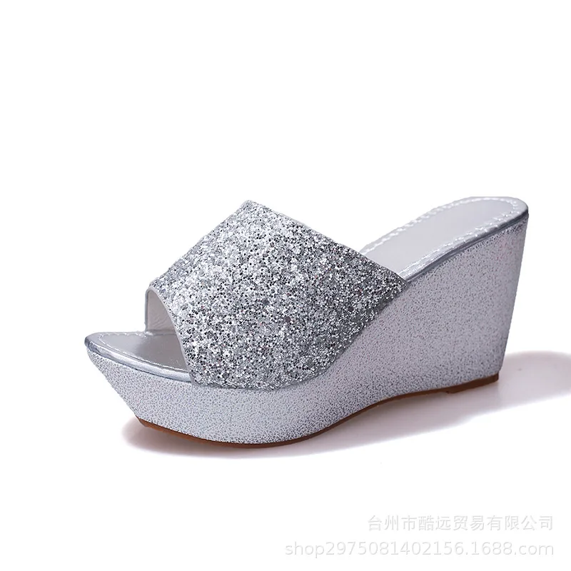 

New Arrival Shoes Woman Summer Flip Flops Super High Heel Wedges Platform Women sandals Designer Women's sandals