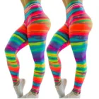 Модные женские длинные штаны для йоги 1044, разноцветные облегающие эластичные спортивные брюки с высокой талией, пикантный женский спортивный костюм, спортивная одежда 2021